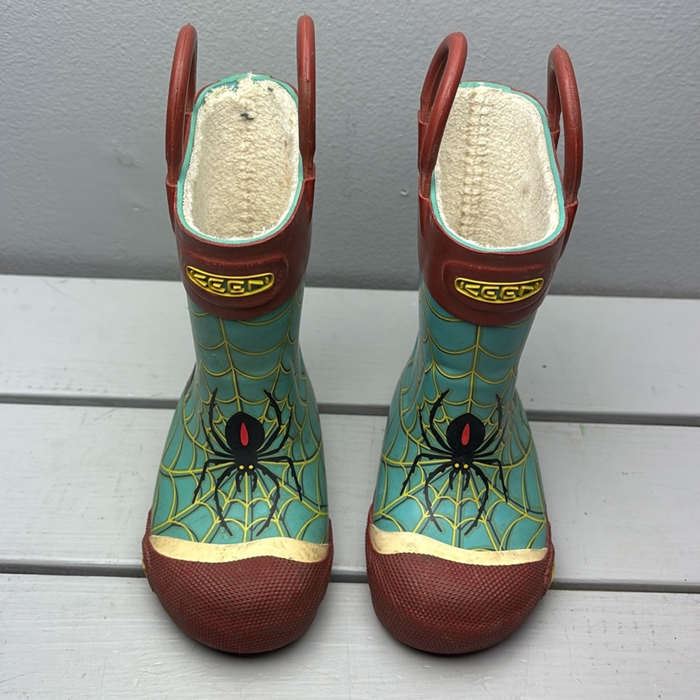 Keen Spider Pull On Waterproof Rain Boots Size 6